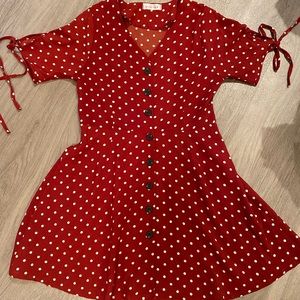 Vintage Polka Dot Mini Dress